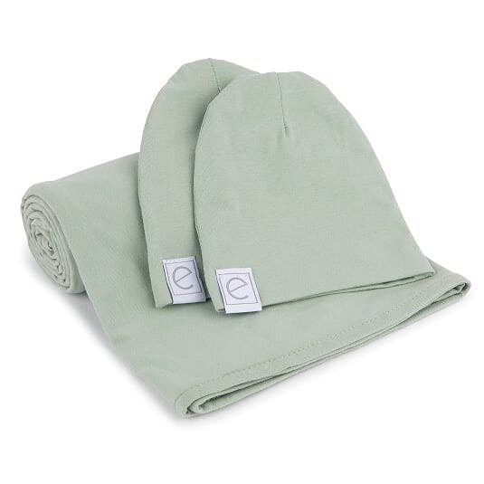 Ely’s & Co. - Wholesale Swaddle Set - Baby - Jersey Swaddle Blankets with 2 Baby Hats (variations)10