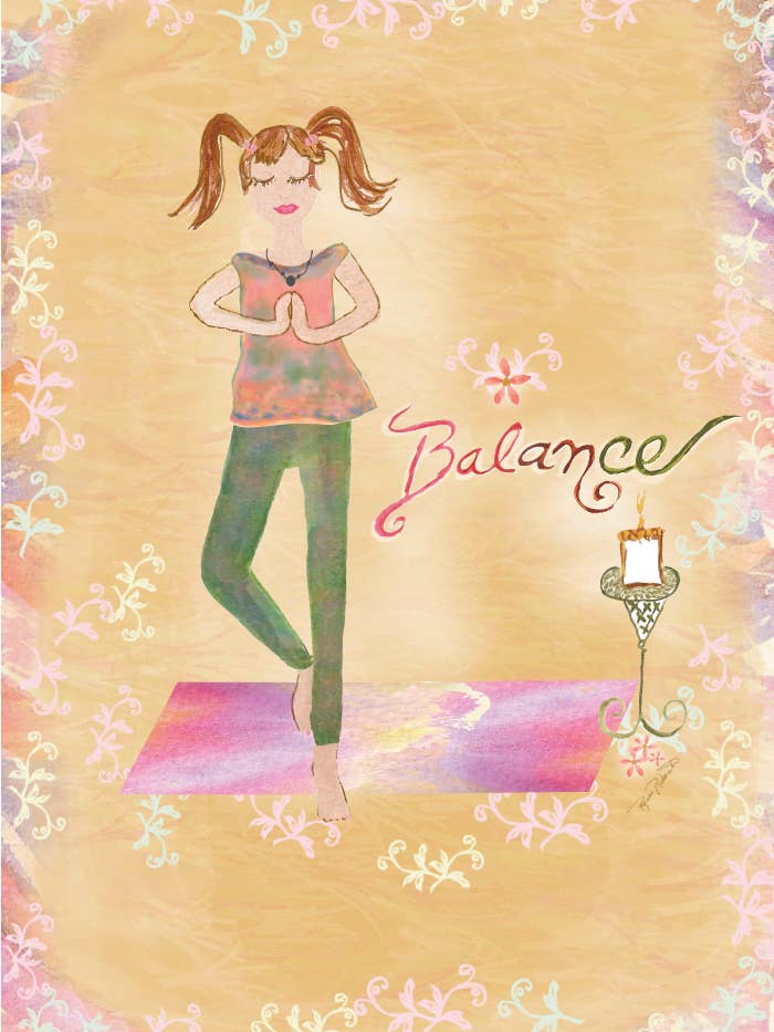 Carte de vœux Yoga Balance pour la vente par Dreams After All