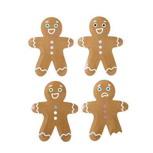 Gingerbread Dessert Plates, Mixed Pack - 8 Pk. for wholesale by Jollity & Co. + Daydream Society
