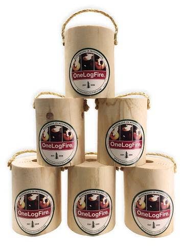 Mini Onelogfire 12-Logs per case    1-Hour burn time for wholesale by OneLogFire