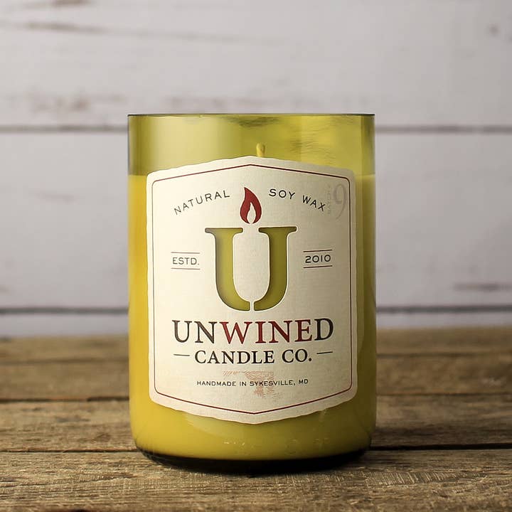 Unwined Candles - Wholesale Jar/Filled Candle - Lady Baltimore Signature Series - Wine Bottle Candle1