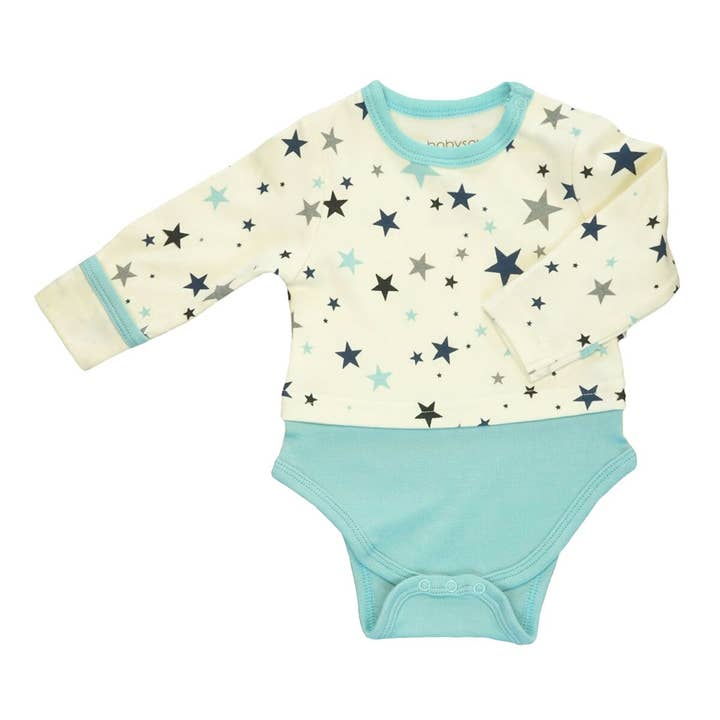 babysoy Inc - Wholesale Bodysuit (Non-Footed) - Baby - Babysoy Star Long Sleeve Tee Bodysuit0