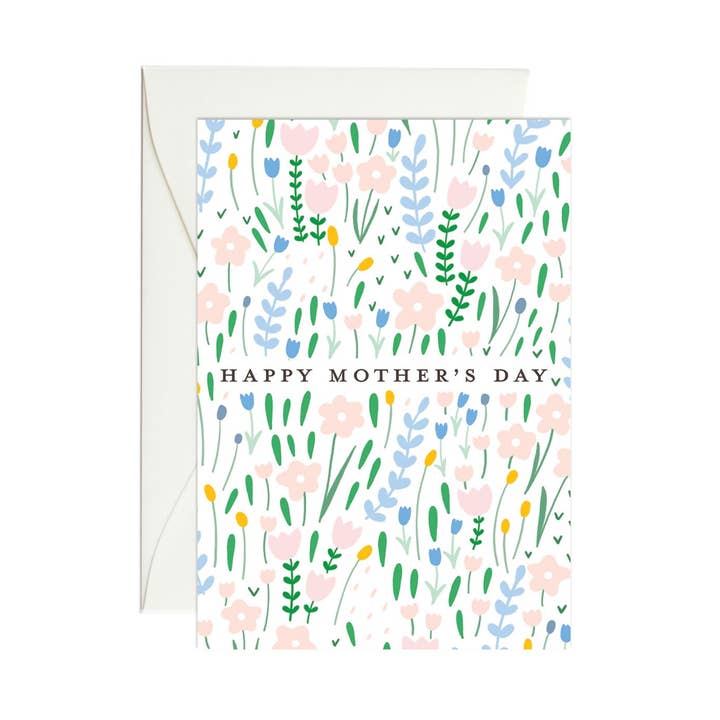 Spring Garden Mother's Day Mini Enclosure Card for wholesale by Paula & Waffle