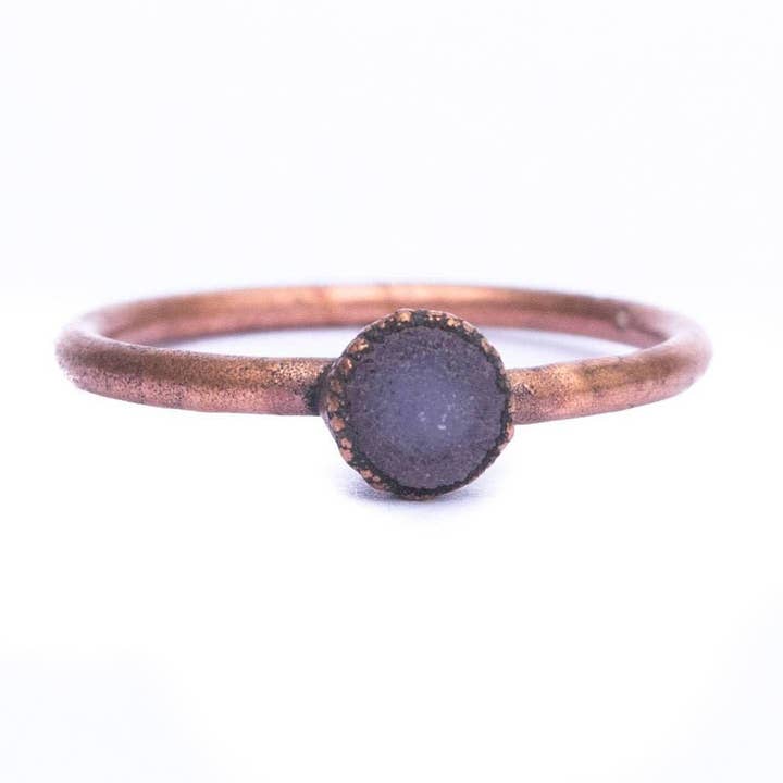 Copper And Natural Agate Ring for wholesale by HAWKHOUSE