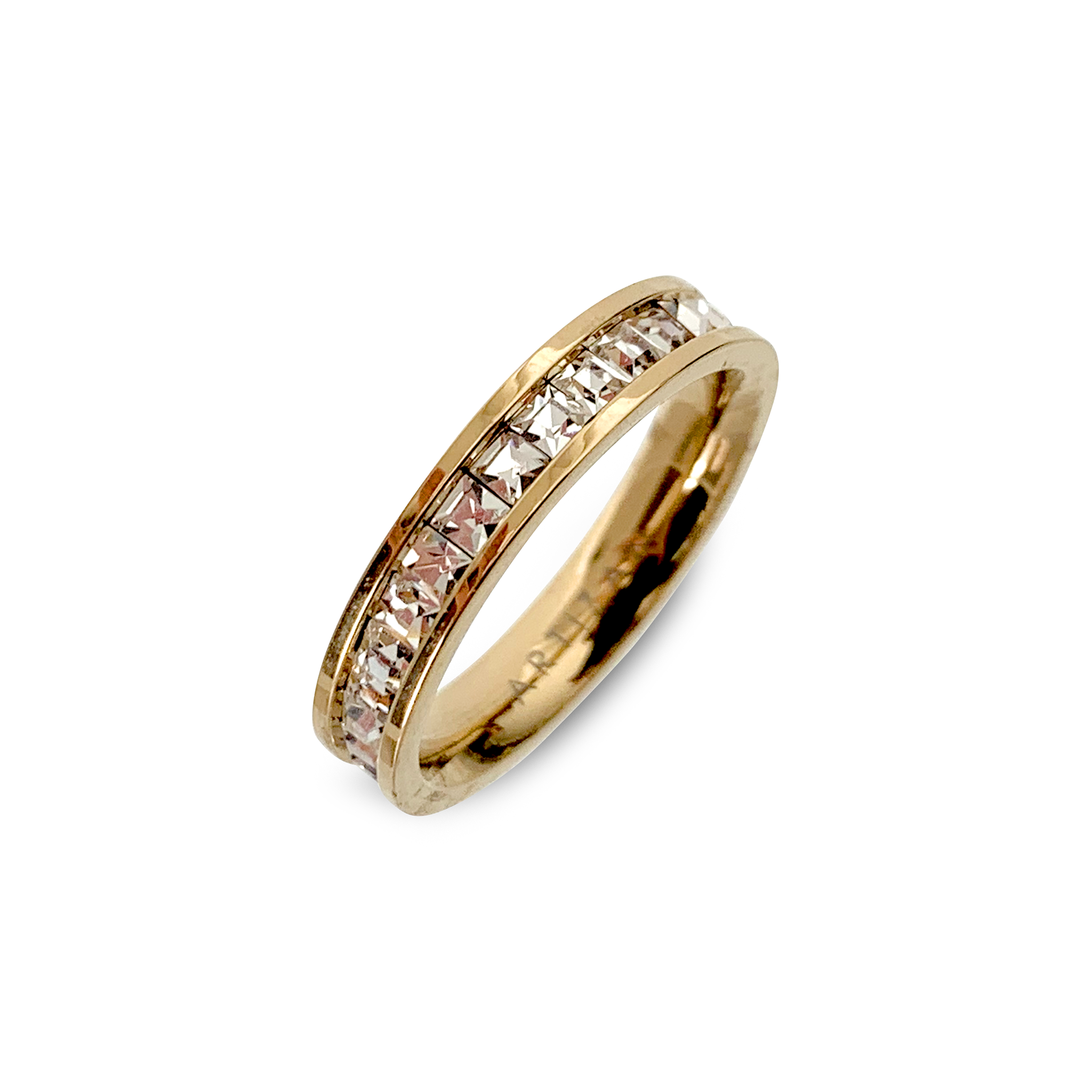 Artizan - Wholesale Wedding Band/Ring - GOLD SQUARE RING1
