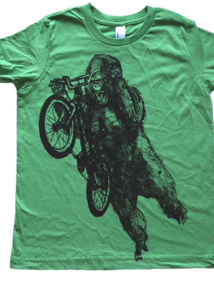 Gorilla A BMX Bike - Camiseta infantil para venta al por mayor de Dark Cycle Clothing