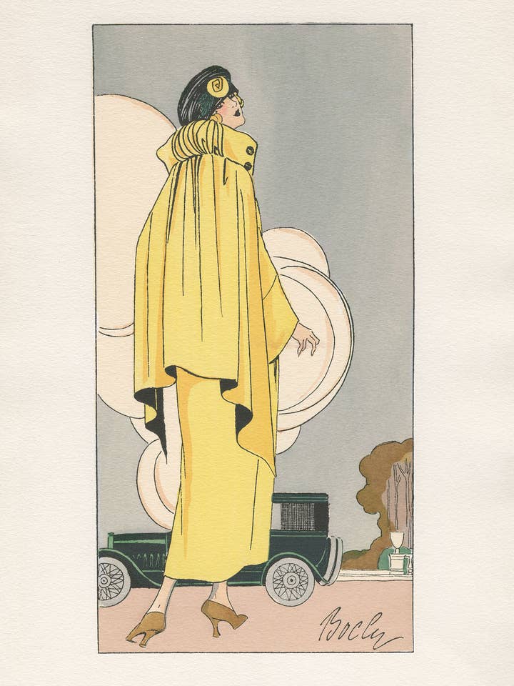 Art Deco fashion print for wholesale by Capricorn Press