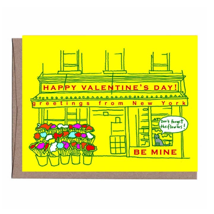 La Familia Green - Wholesale Valentine's Day Card - NY Bodega Cat Valentine's Day Greeting Card