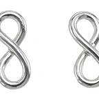 Infinity Stud per la vendita all'ingrosso da parte di Indigo Sterling Silver