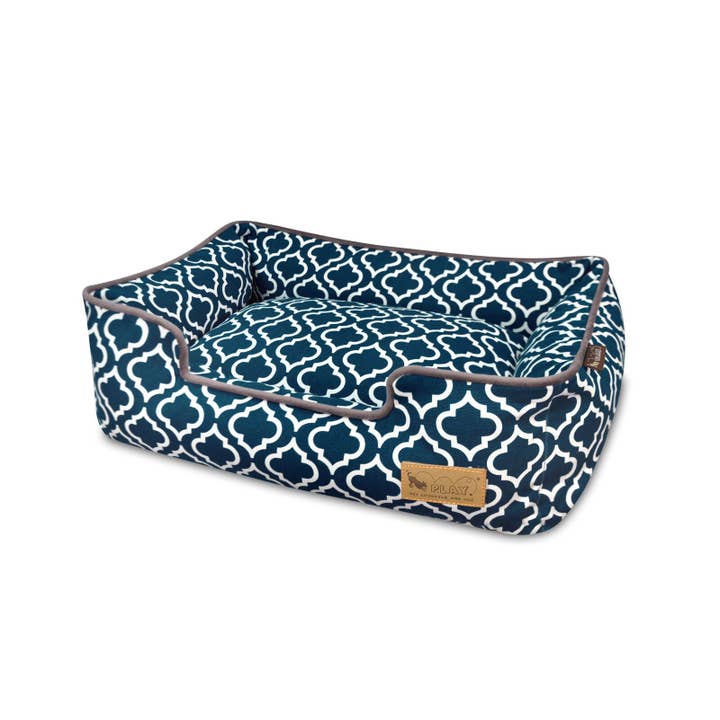 Moroccan Lounge Bed - Navy Blue for wholesale by P.L.A.Y. Pet Lifestyle and You