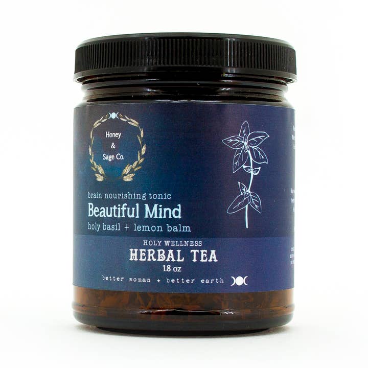 1.4 Oz Beautiful Mind Herbal Tea for wholesale by Honey & Sage Co