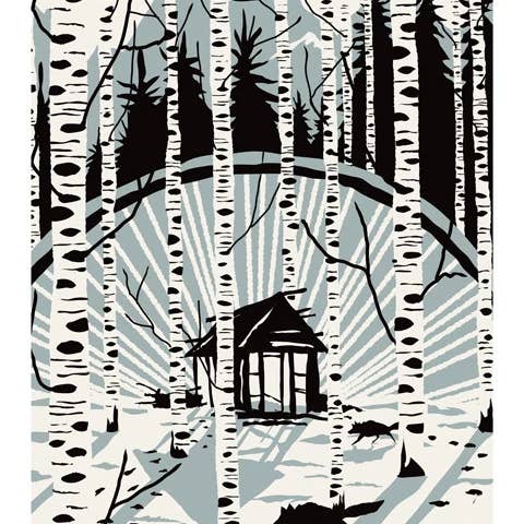 Aspen Cabin - Giclee Art Print for wholesale by Furturtle LLC