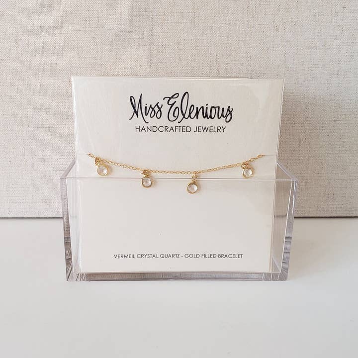 MissElenious Jewelry - Wholesale Charm/Dangle Bracelet - Garnet Shaker Bracelet2