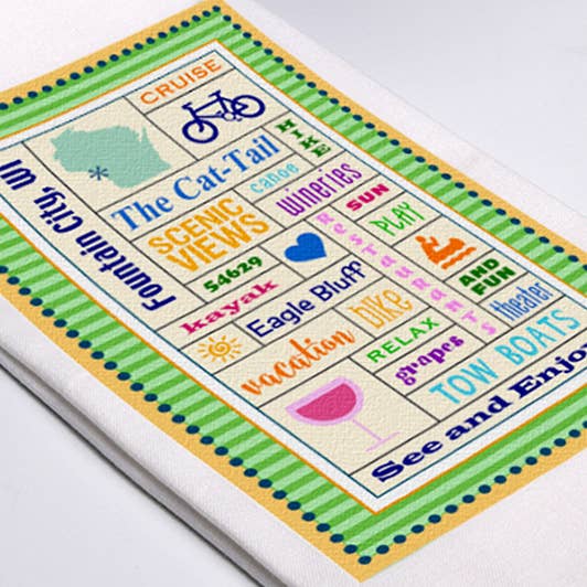 Liane Fried Studio - Wholesale Tea Towel - Design your own NAME DROP Towel
