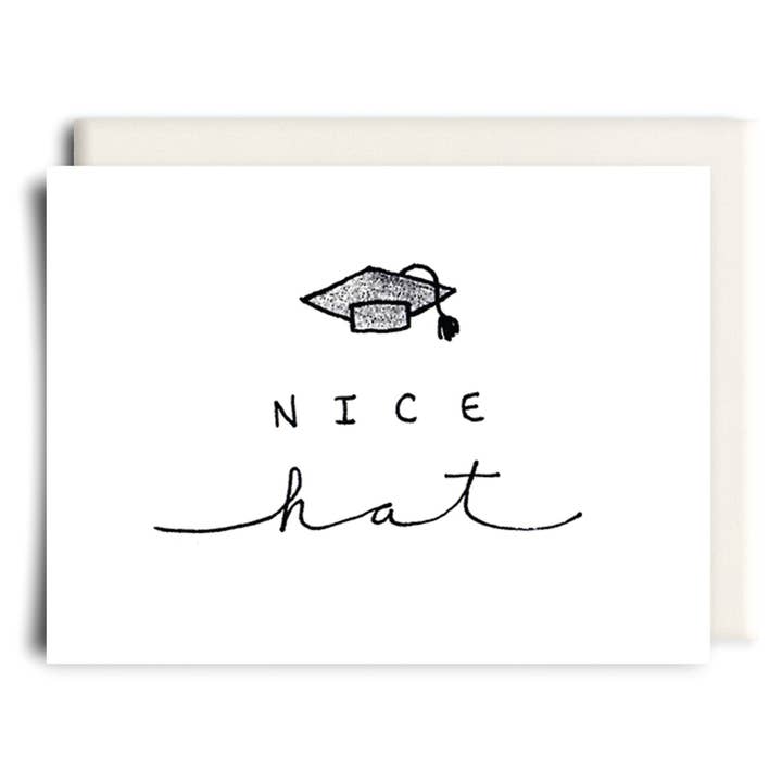 Nice Hat | Graduation Greeting Card for wholesale by Inkwell Cards
