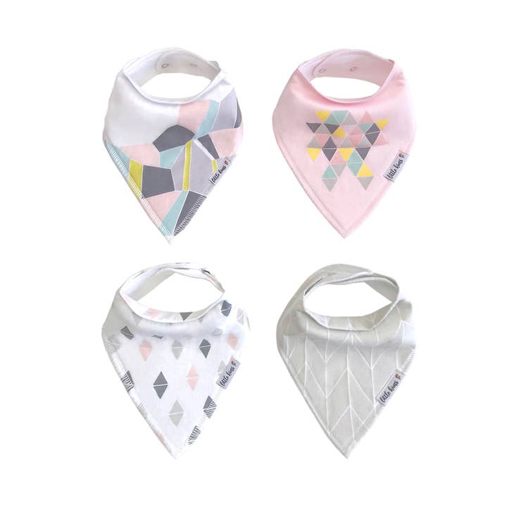 Bavoirs bandana bio mosaïque moderne pour la vente par Little Kims