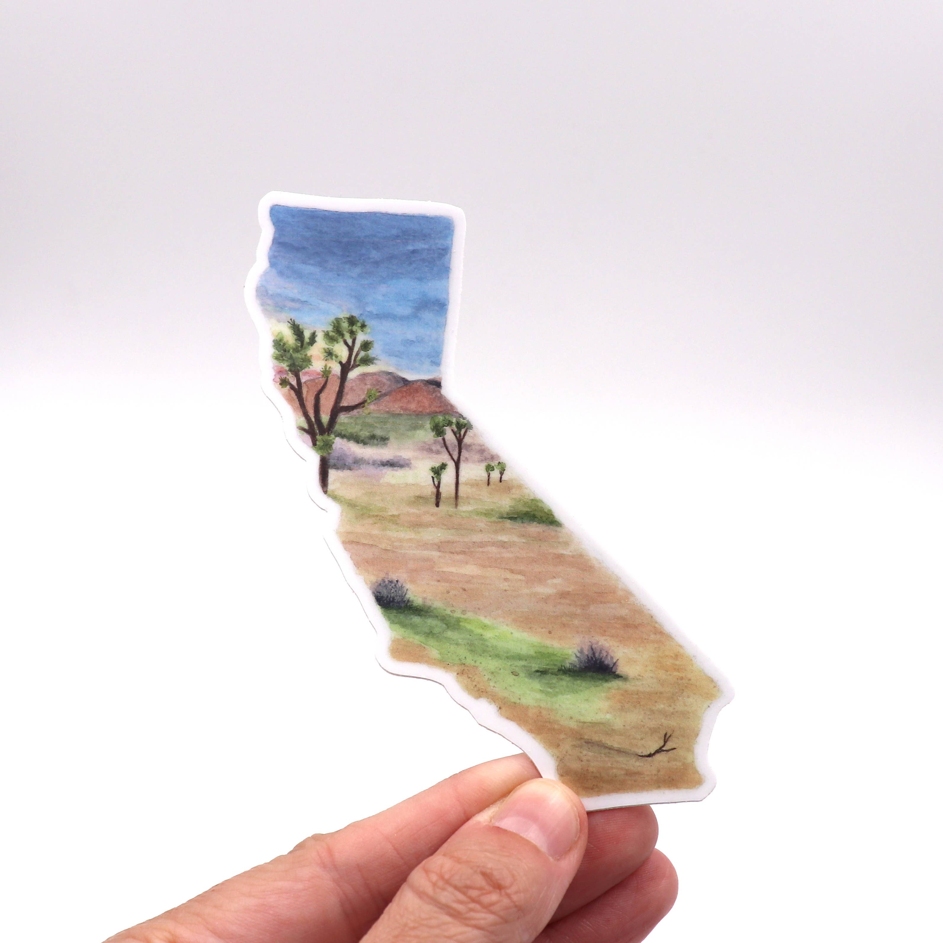 Rachel Alvarez Art - Wholesale Sticker - California State Joshua Tree Vinyl Laptop Decal Sticker