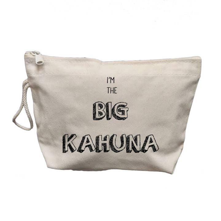 I’m the Big Kahuna Makeup Bag for wholesale by Quippy Brand