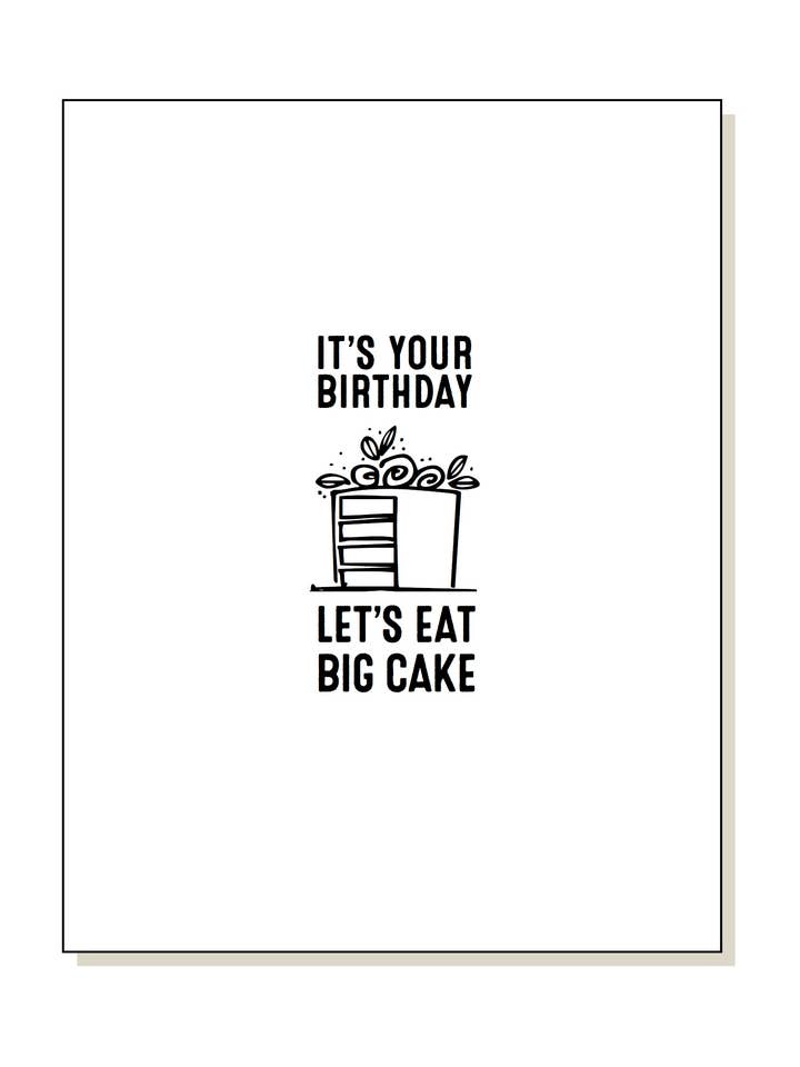Big Cake Card for engroshandel hos jack + ella paper