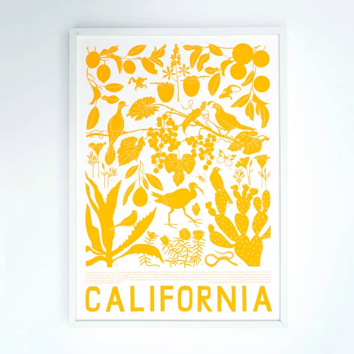 Banquet Workshop - Wholesale Art Print - California Art Print - Marigold Flora and Fauna