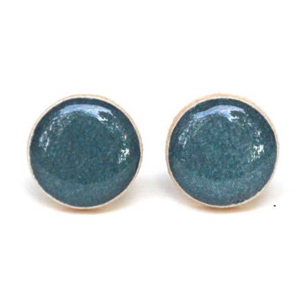Oxford Blue Stud Earrings for wholesale by Starlight Woods