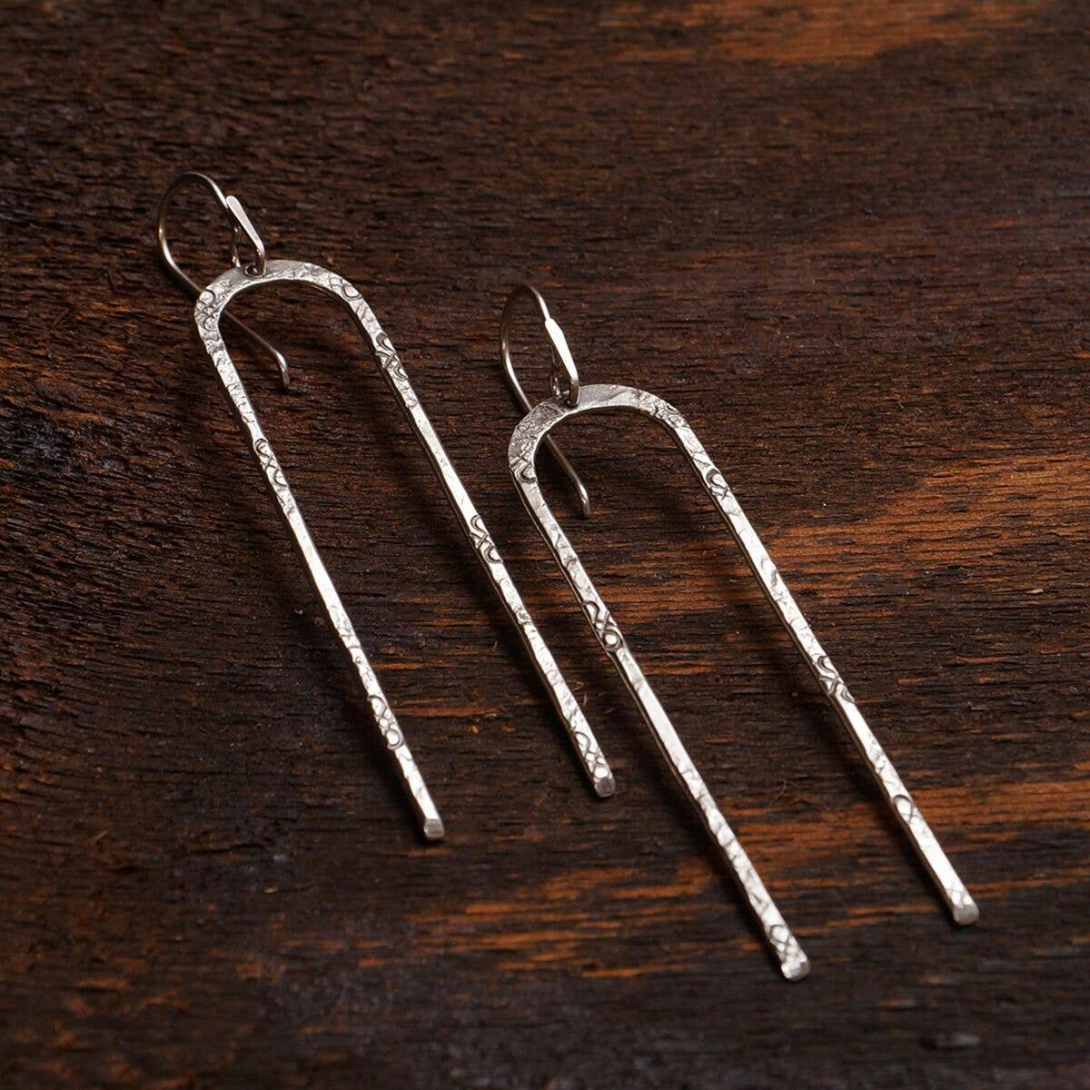 From The Reliquary - Wholesale Dangle Earrings - Mihrab Earrings in Silver3