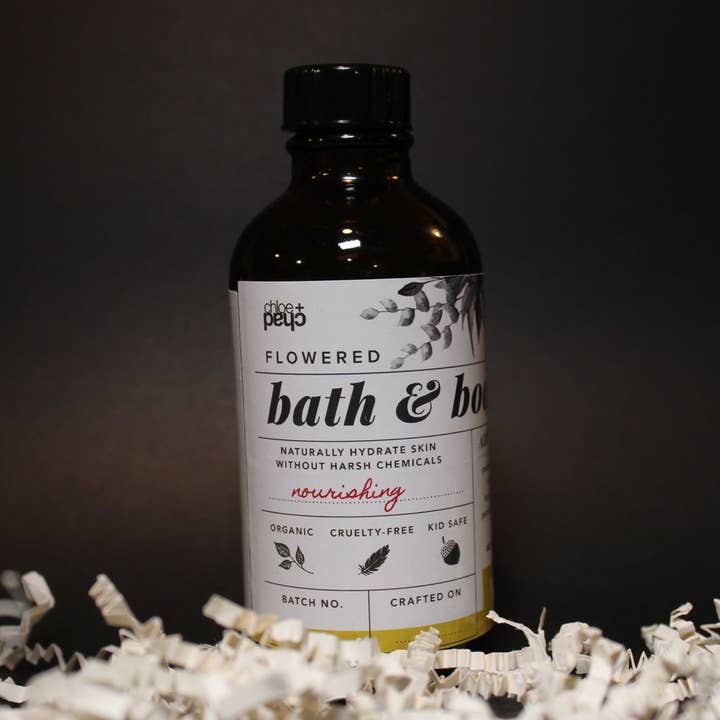 Flowered Body Oil for wholesale by Chloe + Chad