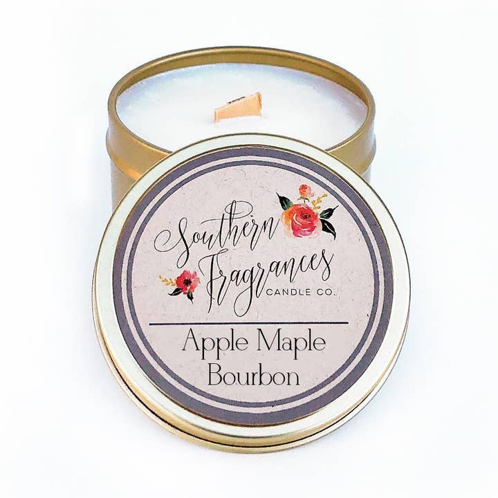 6 oz appelesdoorn bourbon sojakaars voor wholesale door Southern Fragrances