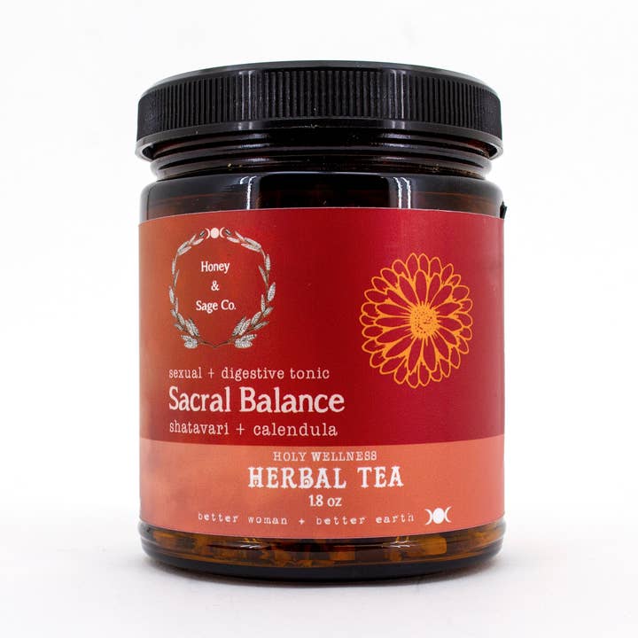 1.8 Oz Sacral Balance Sexual and Digestive Tonic Herbal Tea for wholesale by Honey & Sage Co