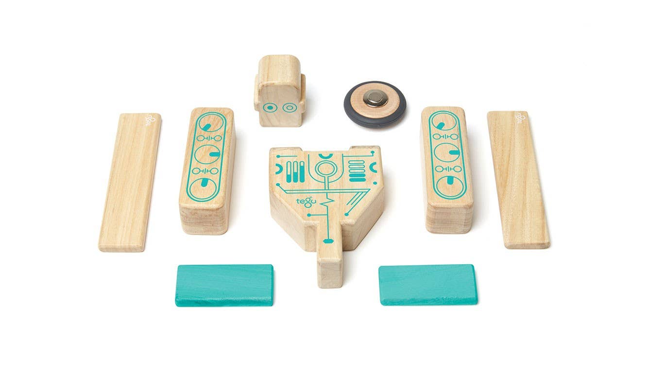 Tegu - Wholesale Wood Toy - Kids - Magbot - Magnetic Wooden Block Set1