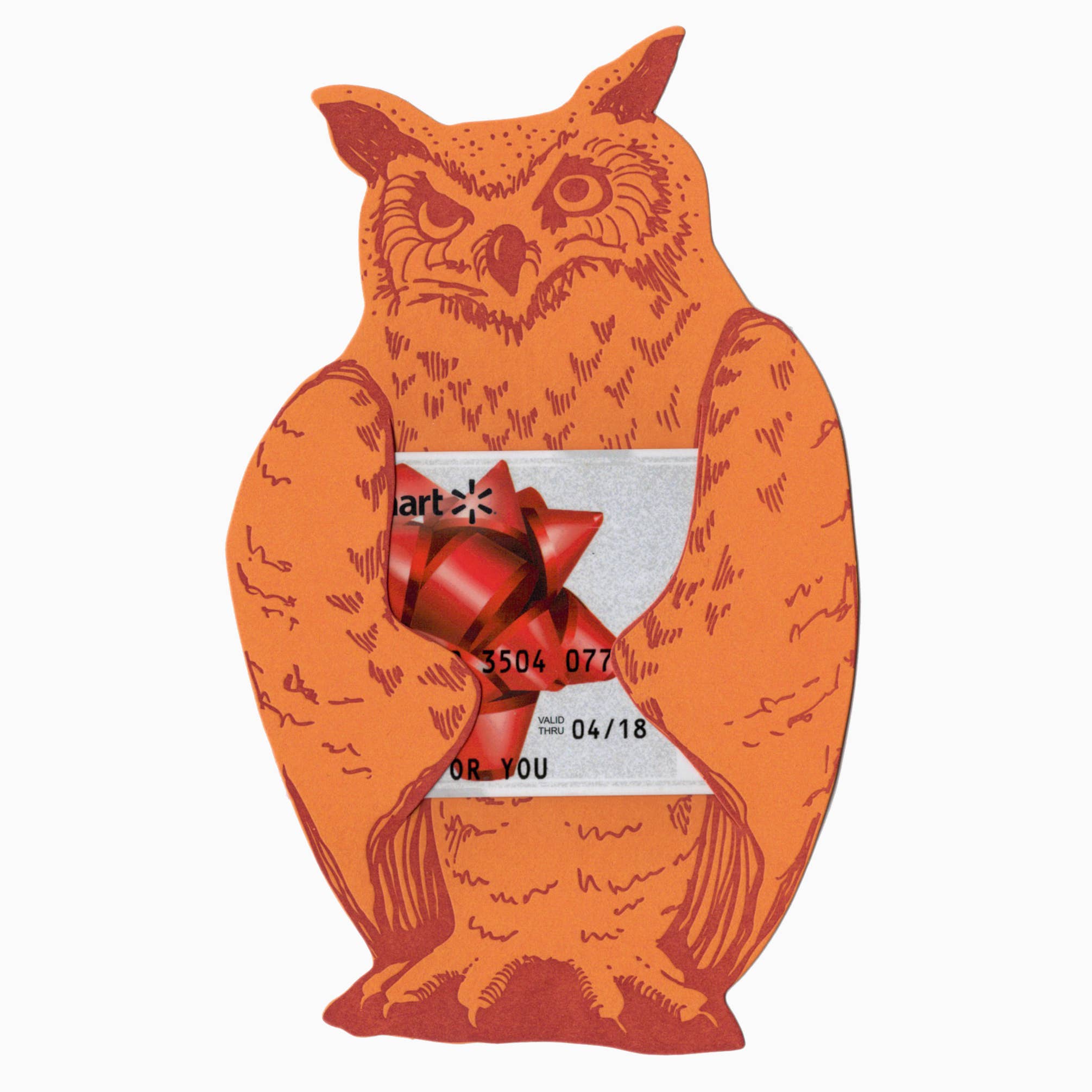 Blackbird Letterpress - Wholesale Everyday Greeting Card - woot owl gift card1