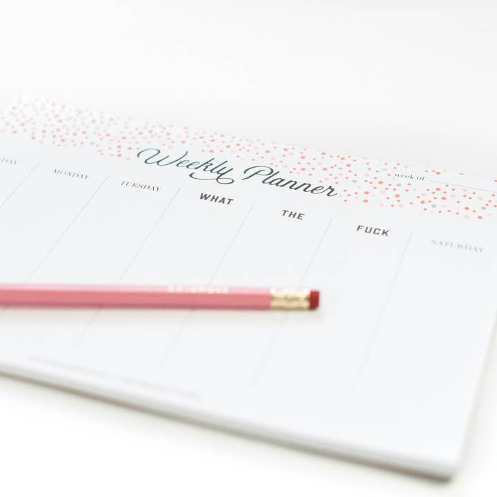 Tiramisu Paperie - Wholesale Planner - WTF Weekly Planner Notepad1