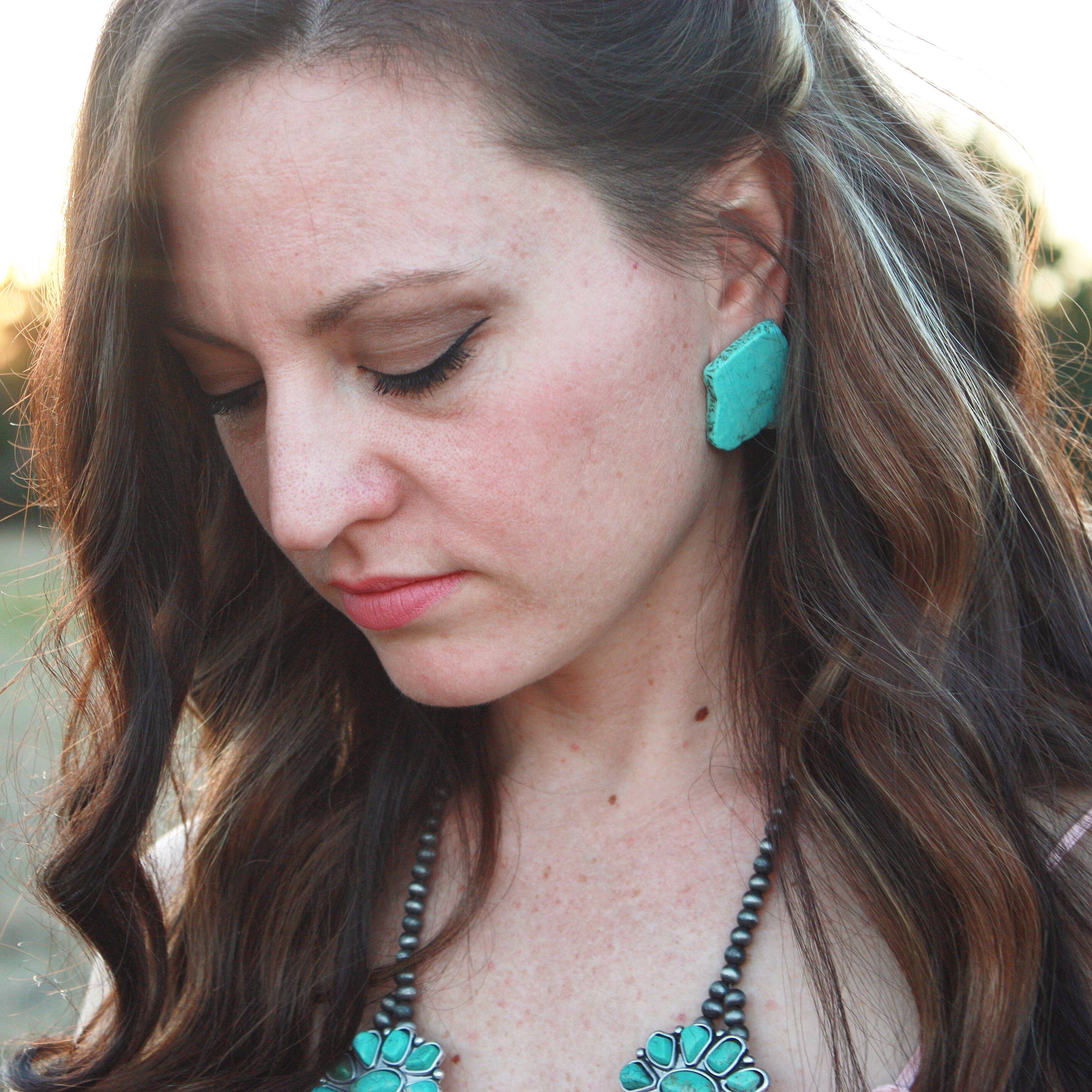 Addy Rose Southern - Wholesale Dangle Earrings - Slab Stud Earrings1