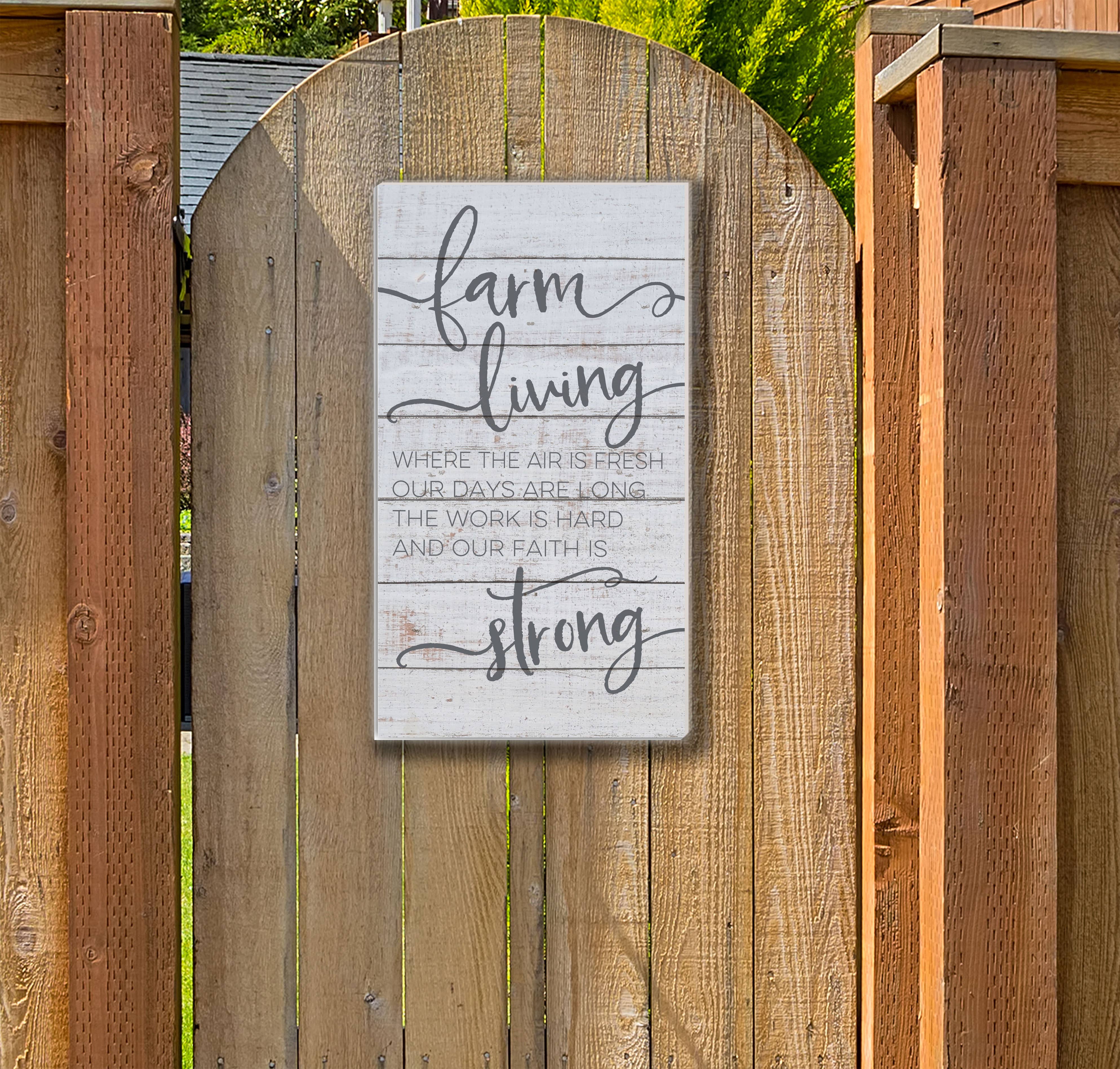 Kindred Hearts - Wholesale Sign - 11x20 Farm Living Whitewash Indoor Outdoor Sign1