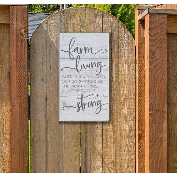 Kindred Hearts - Wholesale Sign - 11x20 Farm Living Whitewash Indoor Outdoor Sign1