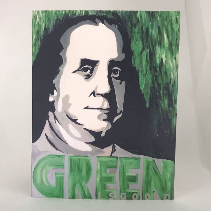 Sean Holloran Art - Wholesale Stationery/Notecard Set - 'Green Is Good' : Note Card1
