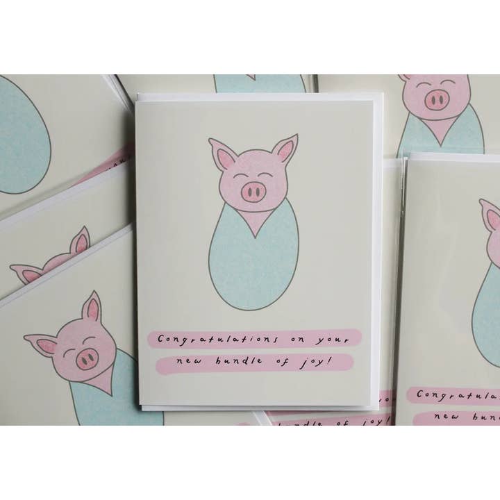 Tillykke med din nye bundt af glæde! lyserød for engroshandel hos The Avera Boutique