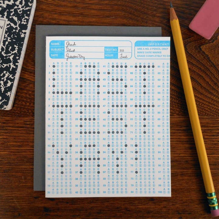 a. favorite design - Wholesale Graduation Card - Graduation Scantron