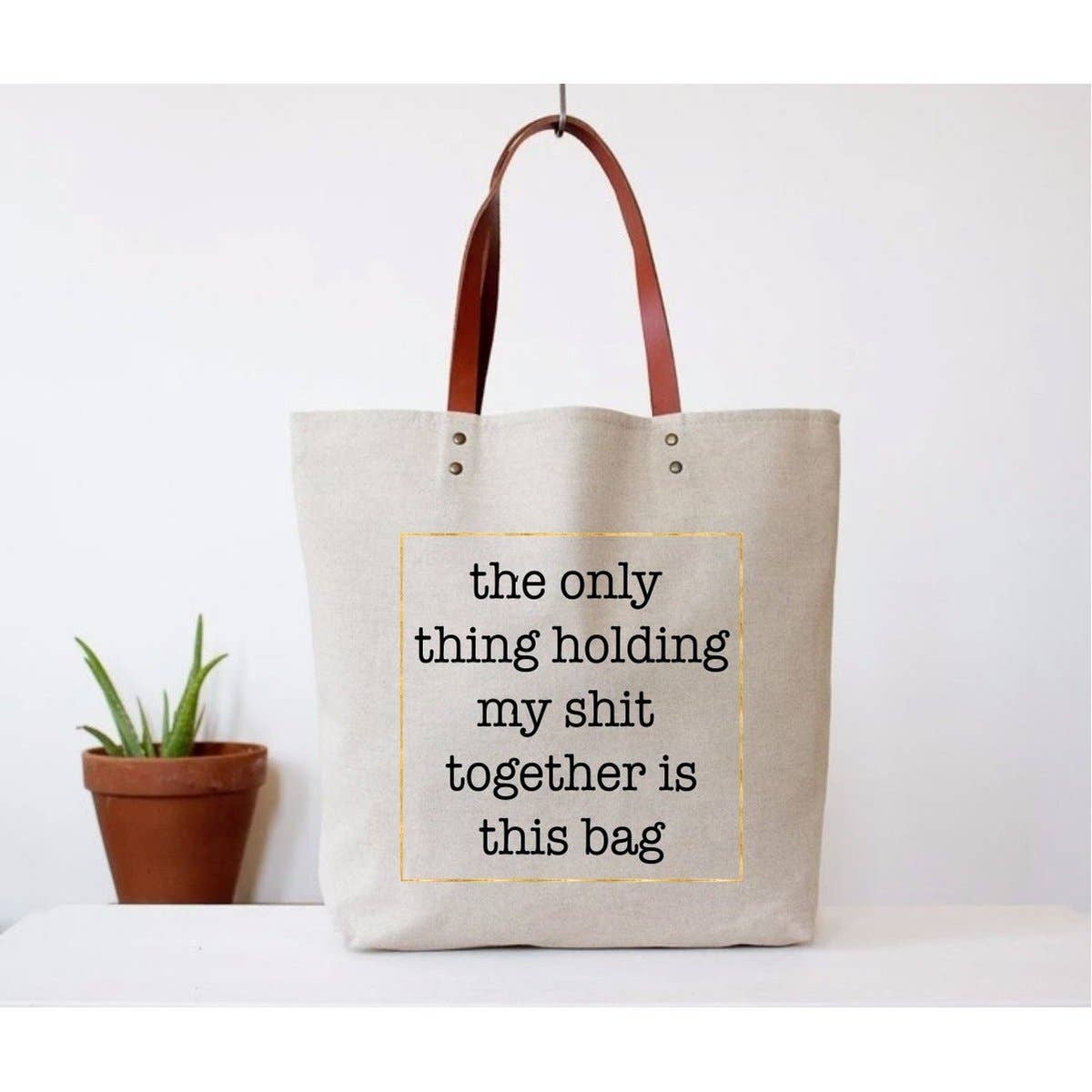 FUN CLUB - Wholesale Tote bag – Women's - Shit Together Tote Bag (funny, mom)