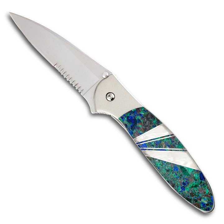 Santa Fe Stoneworks - Vente Couteau de poche/étui - Kershaw Couteau à bijoux poireaux - Combo