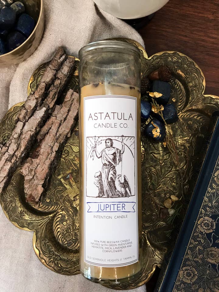 Jupiter Intention Candle | Beeswax for wholesale by Astatula Candle Co.