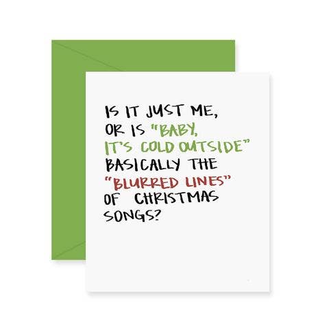 Fresh Out of Ink - Wholesale Christmas Card - Blurred Lines Greeting Card0