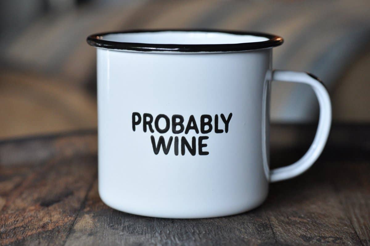 Swag Brewery - Wholesale Coffee Mug - Probably Wine | Enamel Mug1