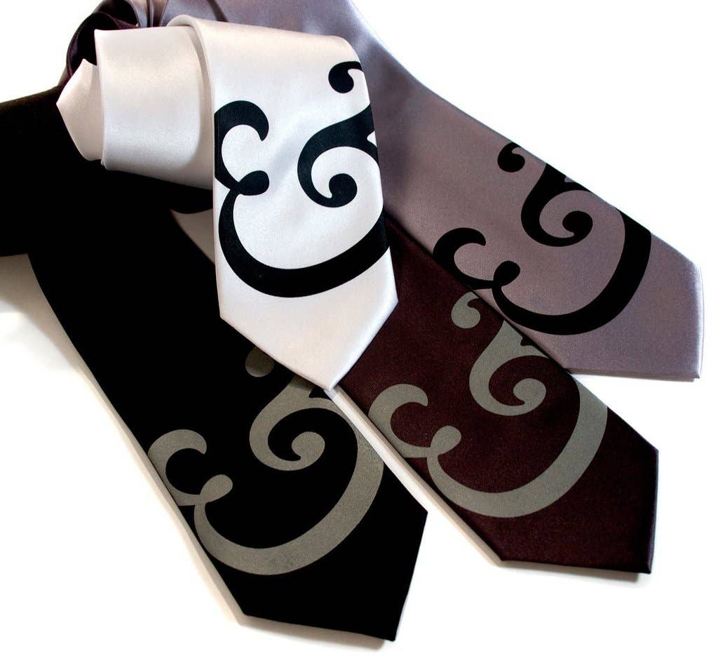 Cyberoptix Tie Lab - Wholesale Necktie - Men's - Ampersand Necktie. Caslon Font Tie1