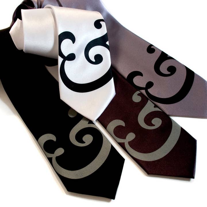 Cyberoptix Tie Lab - Wholesale Necktie - Men's - Ampersand Necktie. Caslon Font Tie1