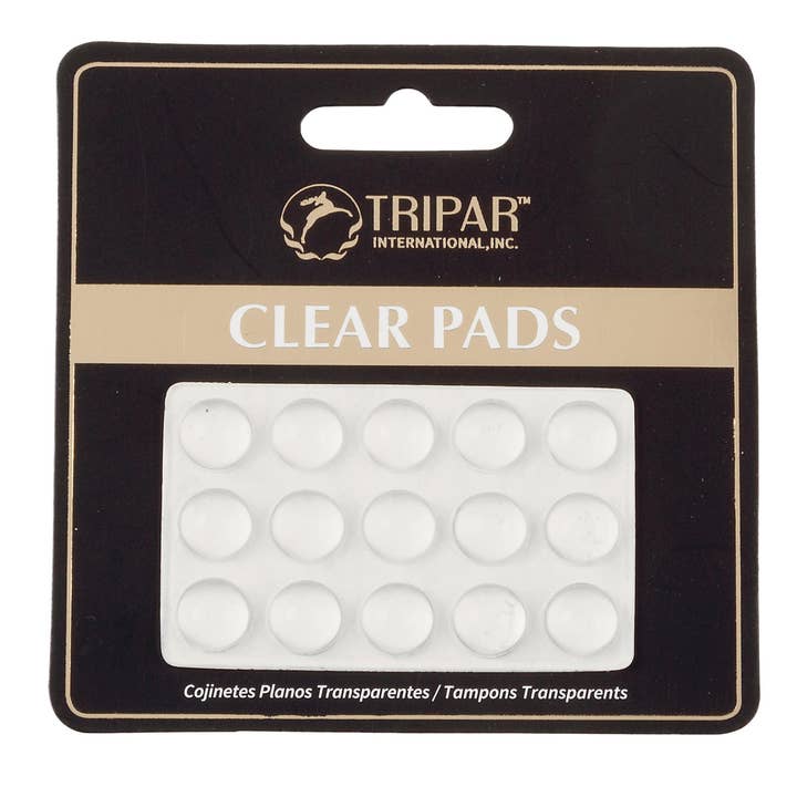 Self-Sticking Clear Vinyl Pads (15) for wholesale by Tripar International