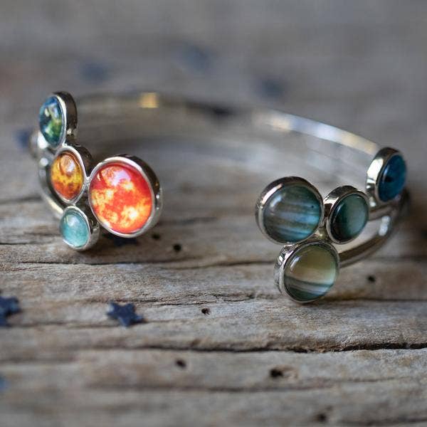 Yugen Handmade - Wholesale Cuff Bracelet - Solar System Open Cuff Bracelet2