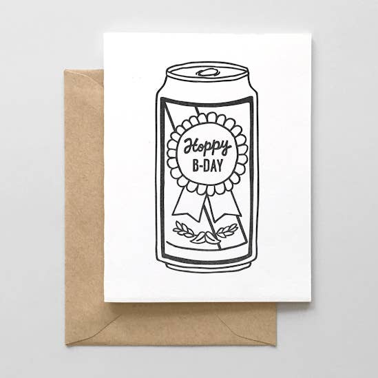 Hoppy Birthday Greeting Card for wholesale by Hello Paper Co.