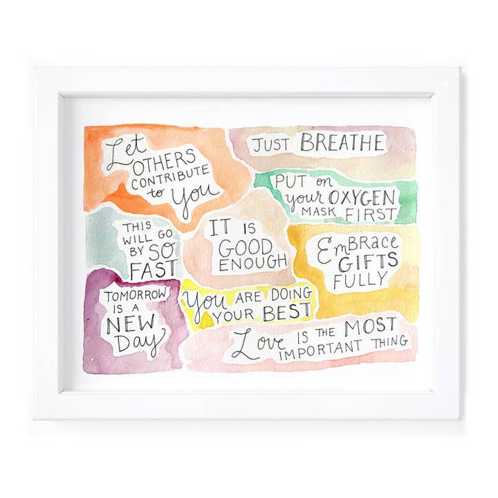 Mama Mantras - 8x10 Fine Art Print for wholesale by Kimothy Joy