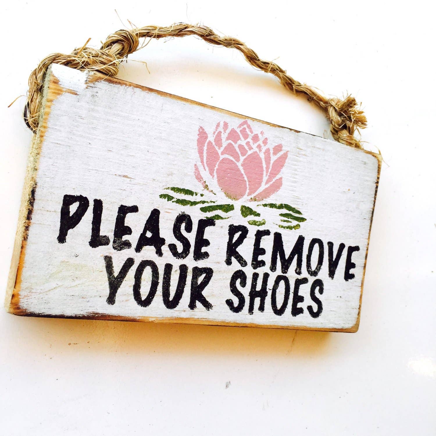 Mahalo Market – wholesale Sign – Please Remove Your Shoes l Yoga Sign l Home Decor1